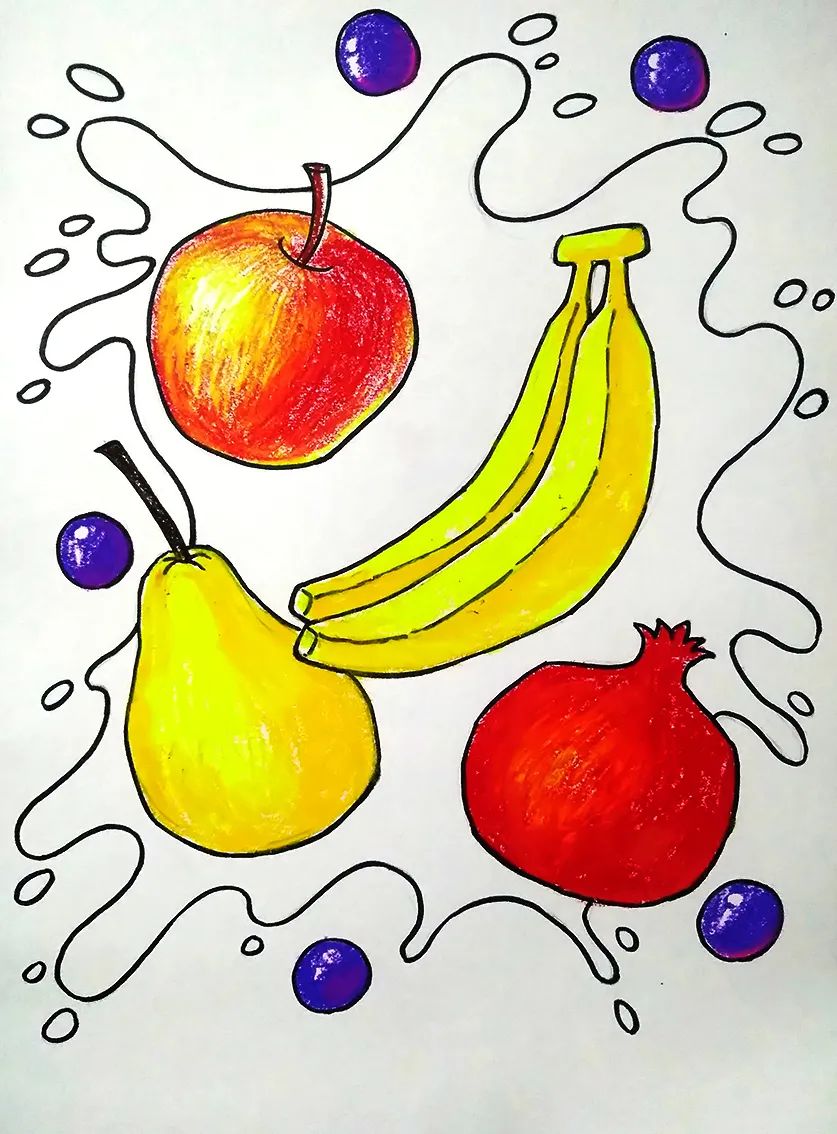秋季硕果正当时 少儿美术课程《缤纷水果》
