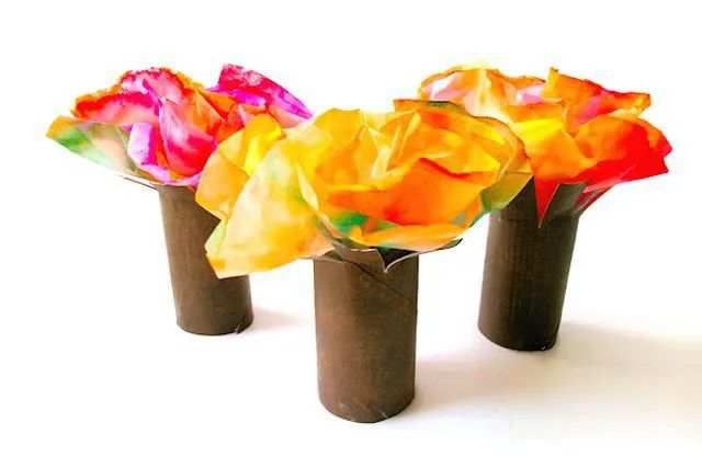 变废为宝手工小制作：咖啡滤纸制作漂亮的秋天大树