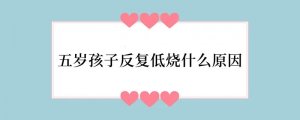 五岁孩子反复低烧什么原因