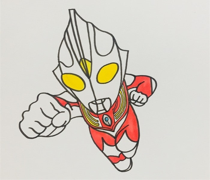 迪迦奥特曼简笔画怎么画