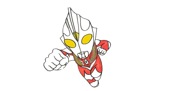 迪迦奥特曼简笔画怎么画