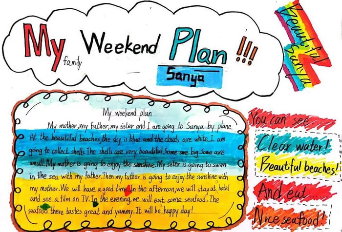 小学生精美英语手抄报图片