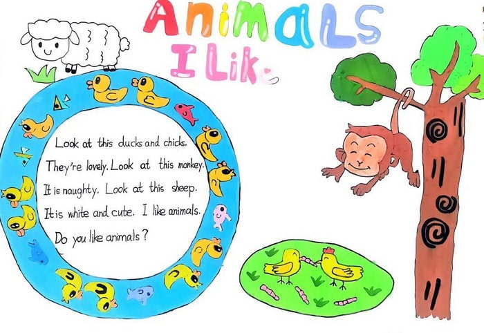 小学生精美英语手抄报图片