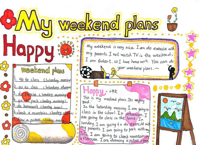 小学生精美英语手抄报图片