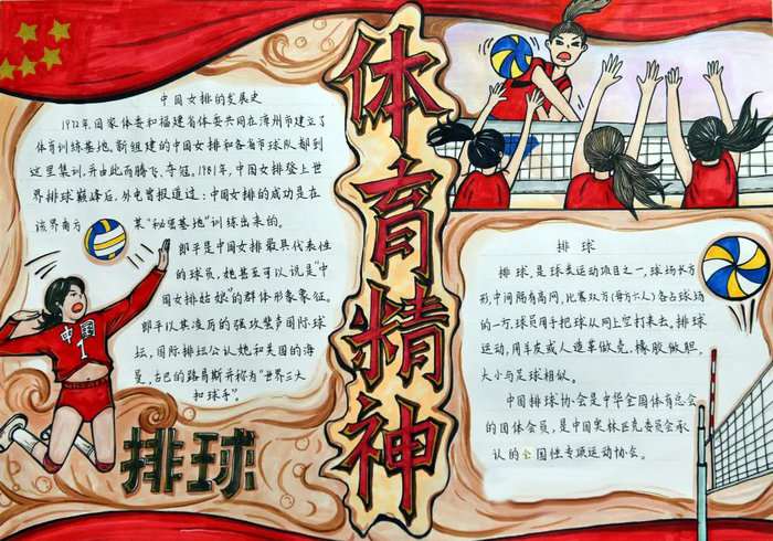 关于体育的手抄报图片及内容