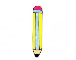 文具铅笔简笔画怎么画（图文步骤）