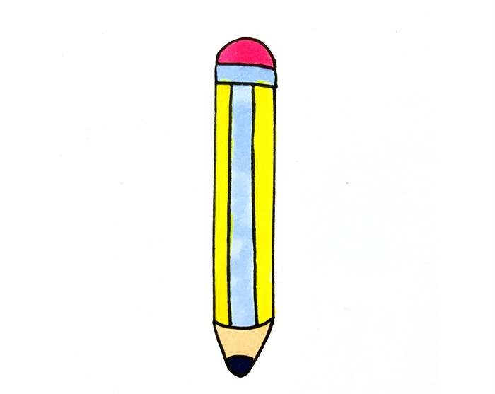 文具铅笔简笔画怎么画