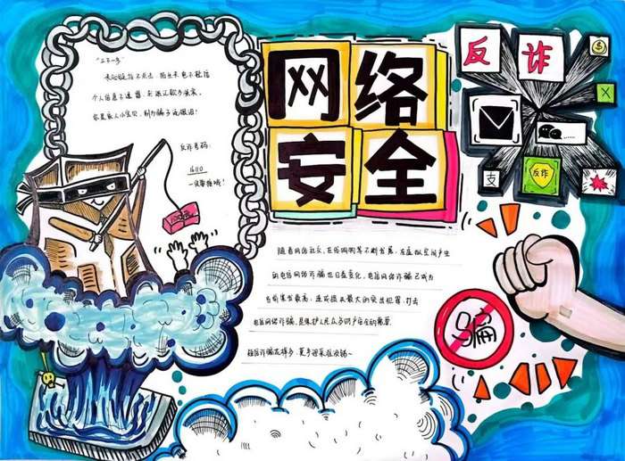 网络安全宣传周2023年主题手抄报图片