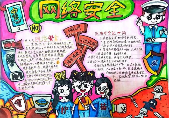 网络安全宣传周2023年主题手抄报图片