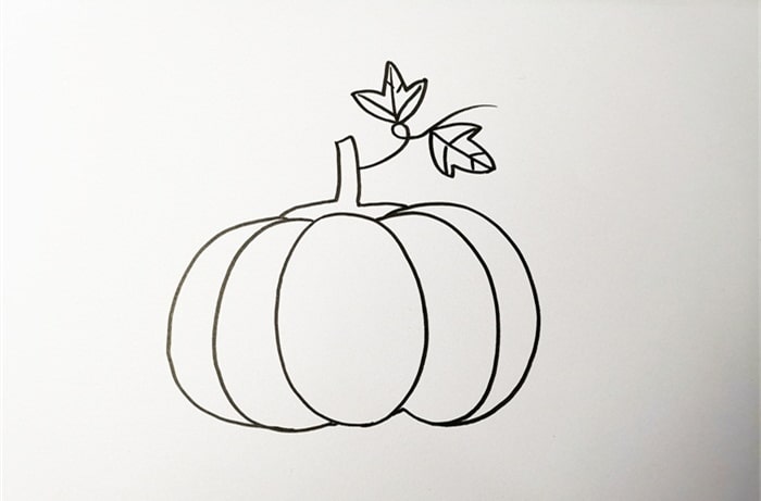 南瓜简笔画怎么画简单又漂亮
