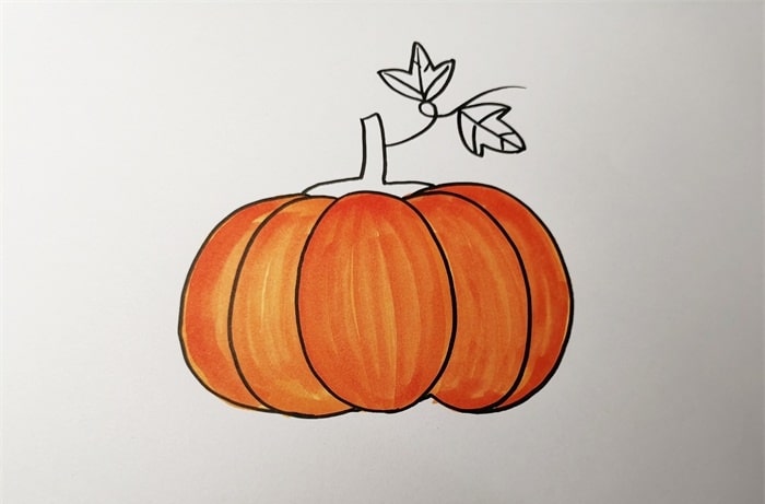 南瓜简笔画怎么画简单又漂亮