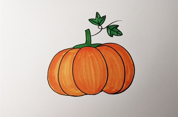 南瓜简笔画怎么画简单又漂亮