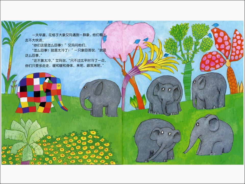 《花格子大象艾玛系列2-艾玛打雪仗》