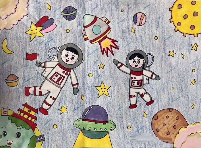 我爱科学畅想未来科学幻想绘画