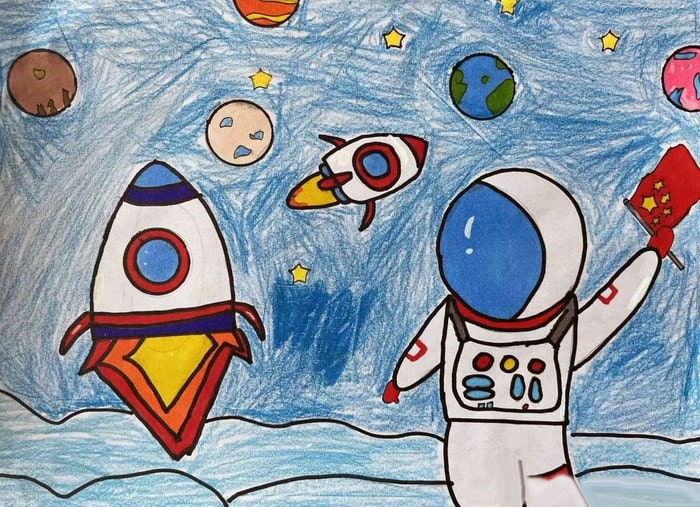 我爱科学畅想未来科学幻想绘画