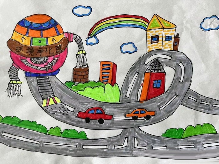 我爱科学畅想未来科学幻想绘画