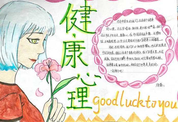 心理健康主题小报手抄报图片