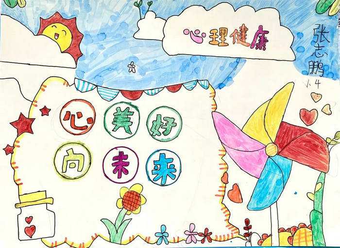 心理健康主题小报手抄报图片