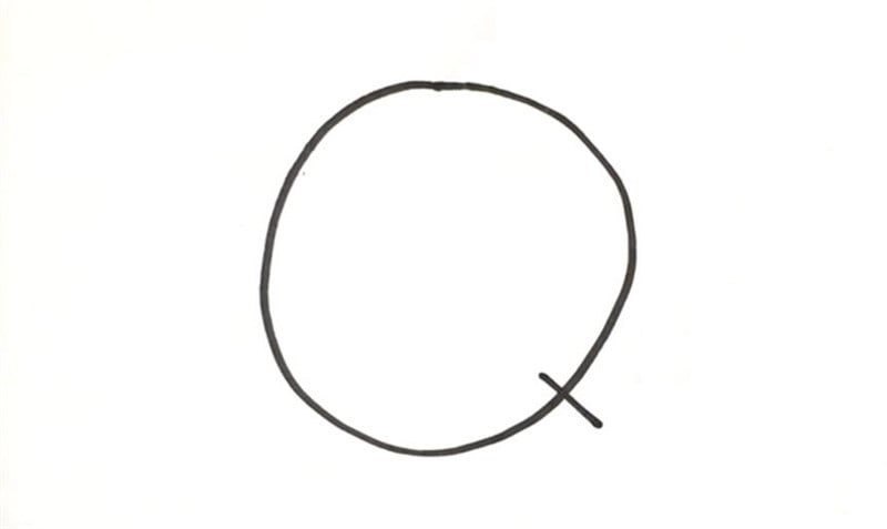 字母Q画小鱼简笔画图片步骤