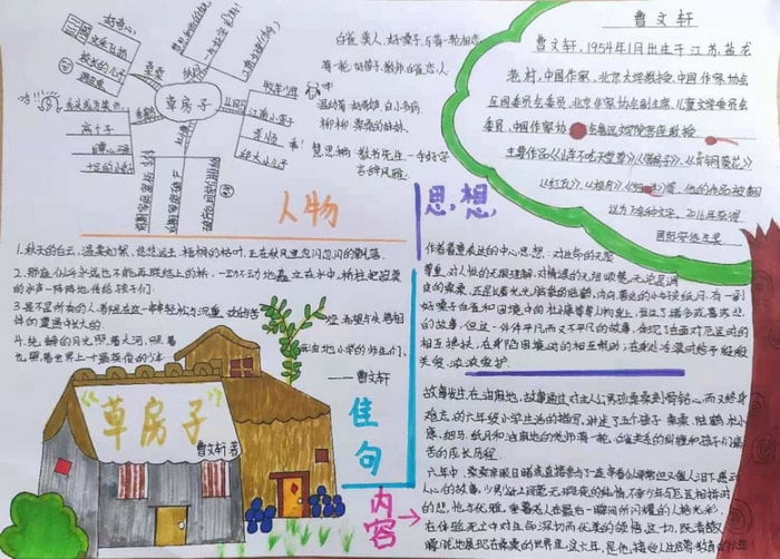 草房子手抄报图片及内容