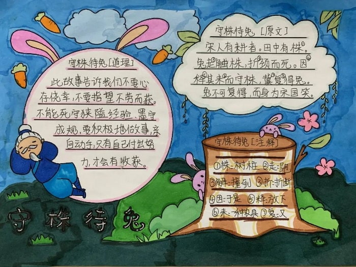 关于寓言故事的手抄报简单又漂亮