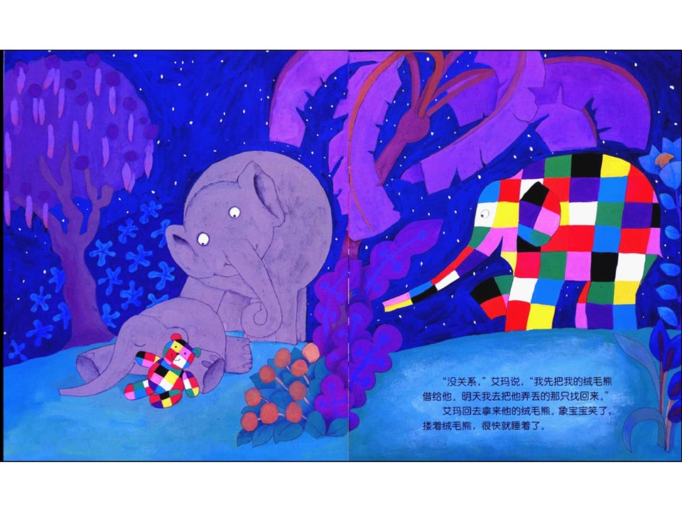 《花格子大象艾玛系列8-艾玛找回绒毛熊》