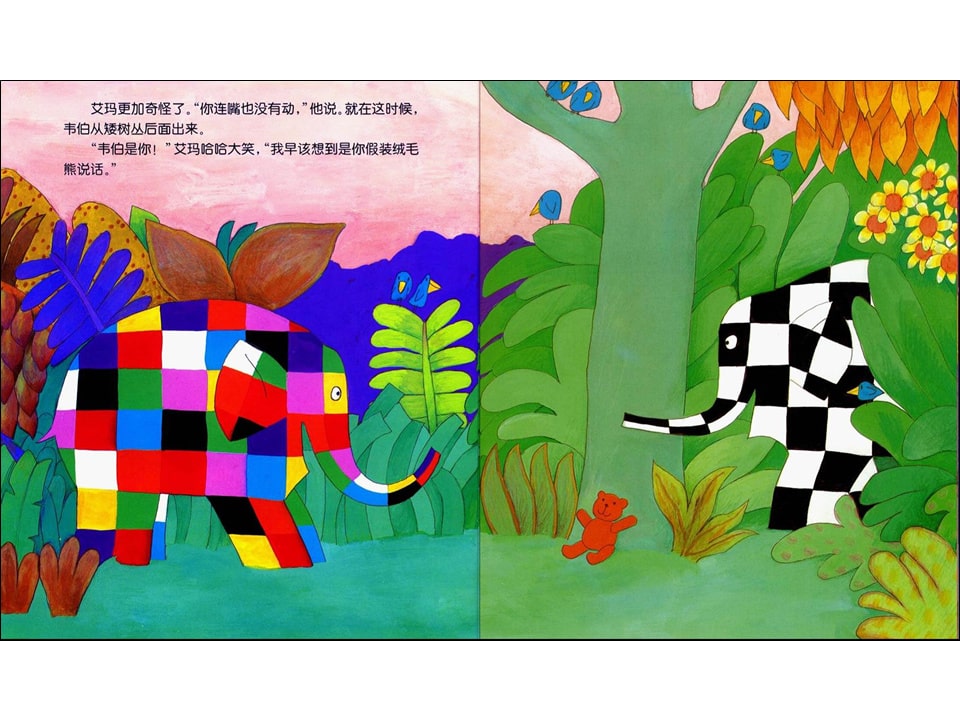 《花格子大象艾玛系列8-艾玛找回绒毛熊》