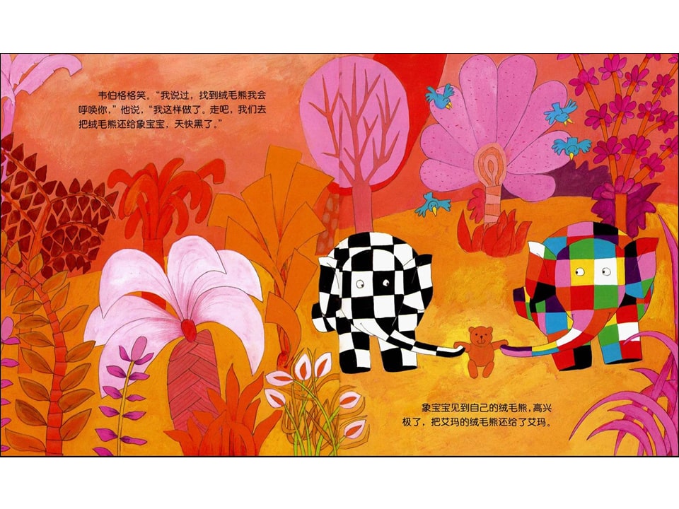 《花格子大象艾玛系列8-艾玛找回绒毛熊》