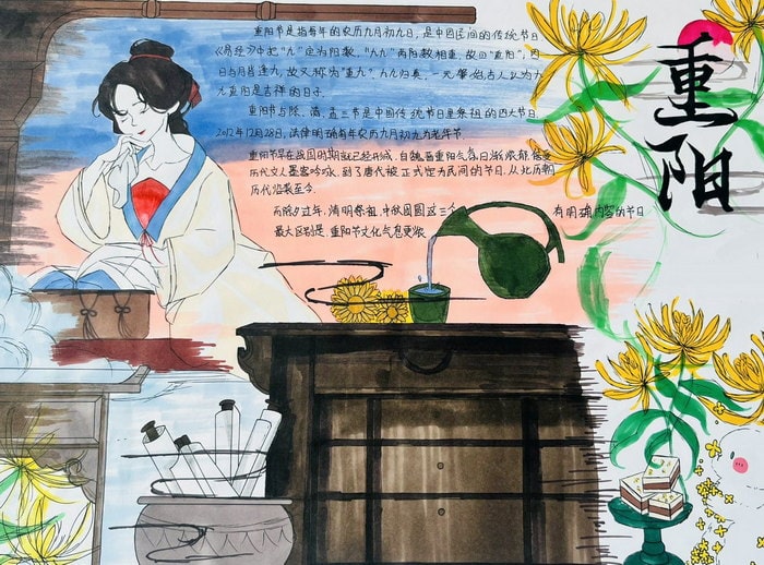 4～6年级重阳节手抄报图片及内容