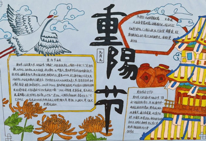 4～6年级重阳节手抄报图片及内容