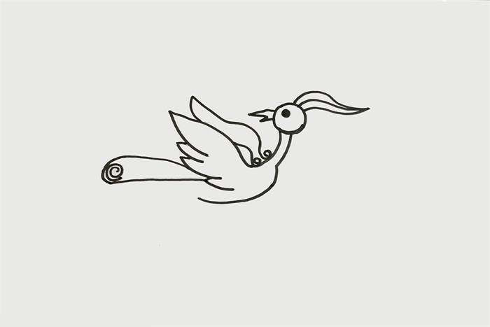 凤凰简笔画怎么画简单又漂亮