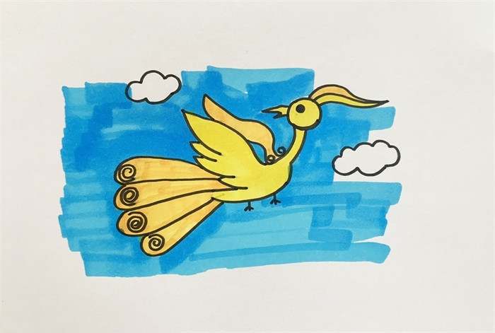 凤凰简笔画怎么画简单又漂亮