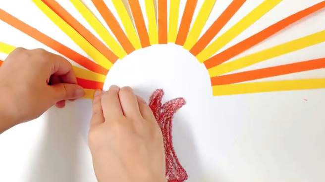 秋天的创意剪贴画大树