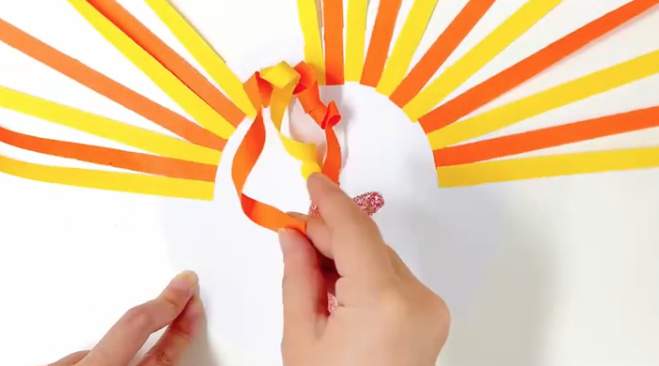 秋天的创意剪贴画大树