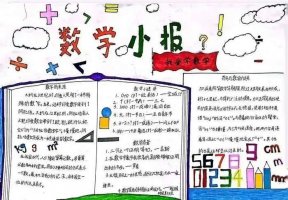 四年级数学手抄报图片简单又漂亮（精选9张）