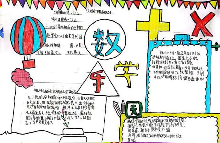 四年级数学手抄报图片简单又漂亮