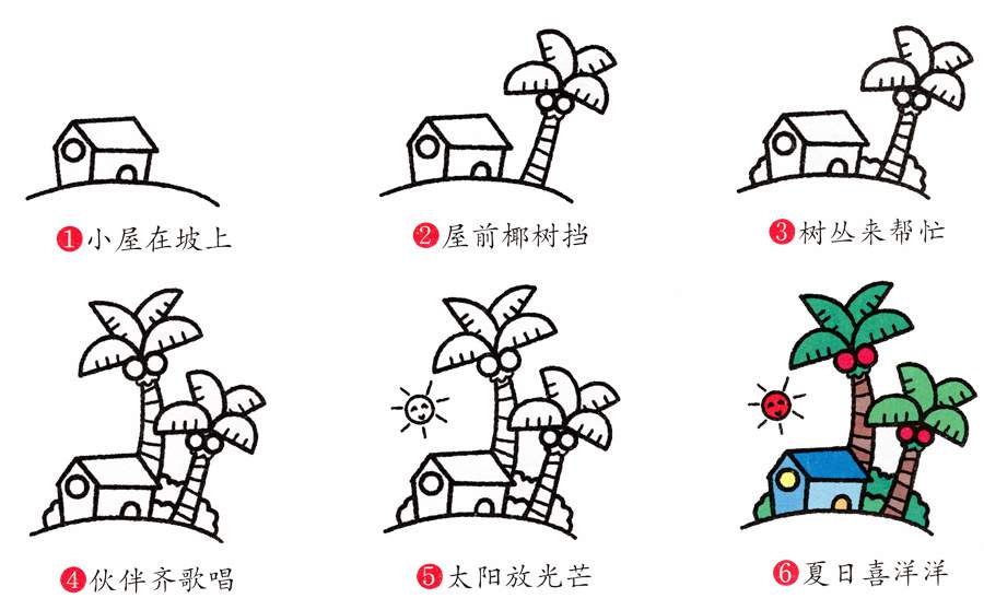 幼儿园景物简笔画教程