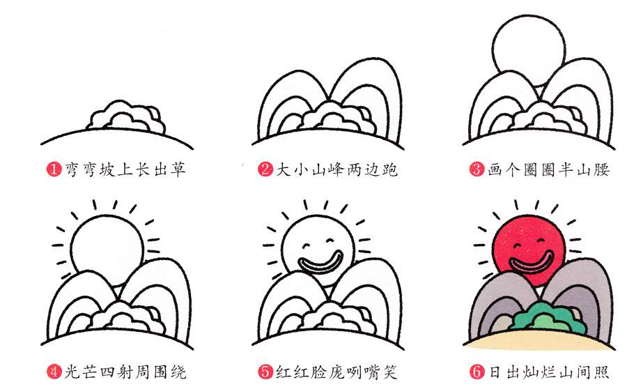 幼儿园景物简笔画教程