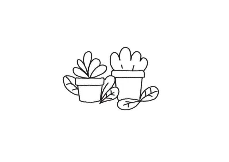 简单又有趣的植物园简笔画