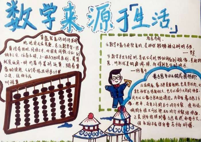 数学来源于生活手抄报