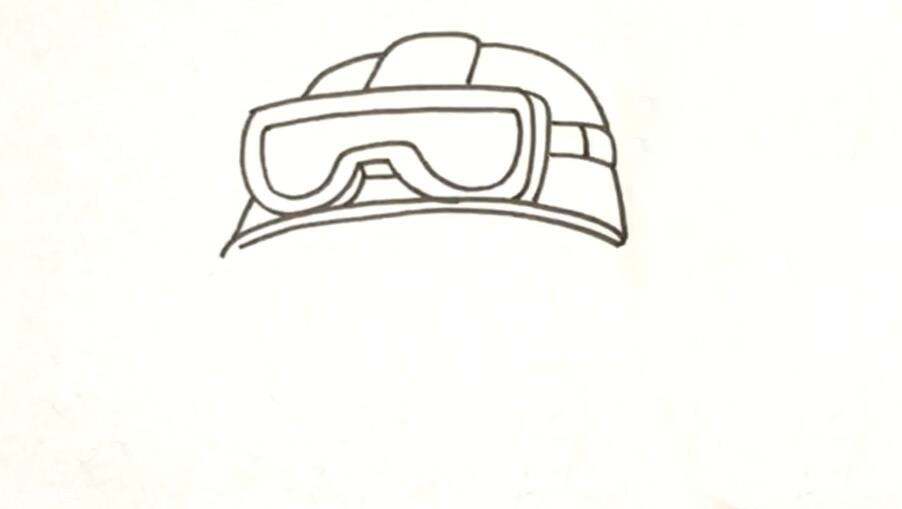 Q版卡通消防员简笔画教程图片