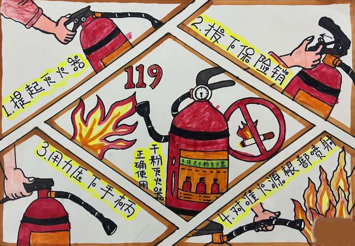 119消防宣传日手抄报漂亮又简单