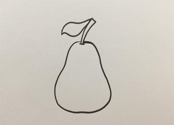 梨简笔画怎么画图片教程简单