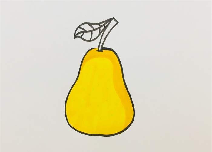 梨简笔画怎么画图片教程简单