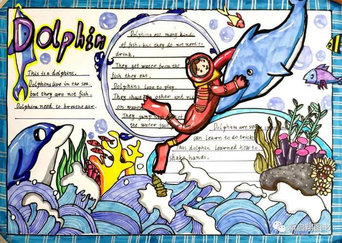 我爱大自然英语手抄报四年级简单