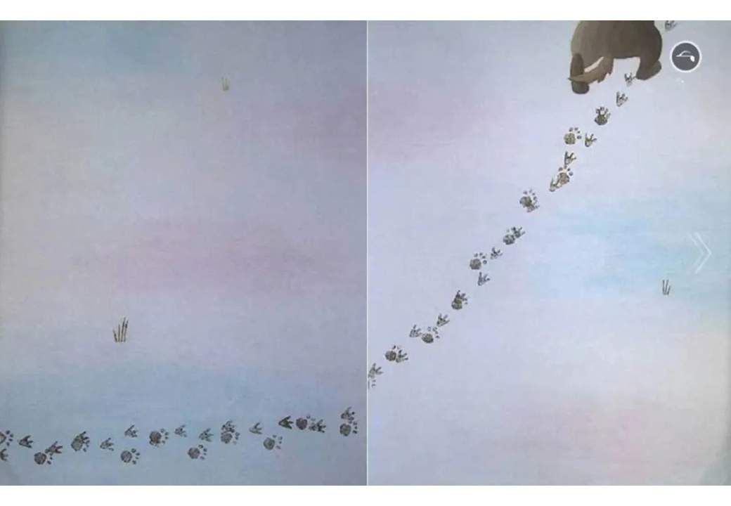 《雪地里的脚印》