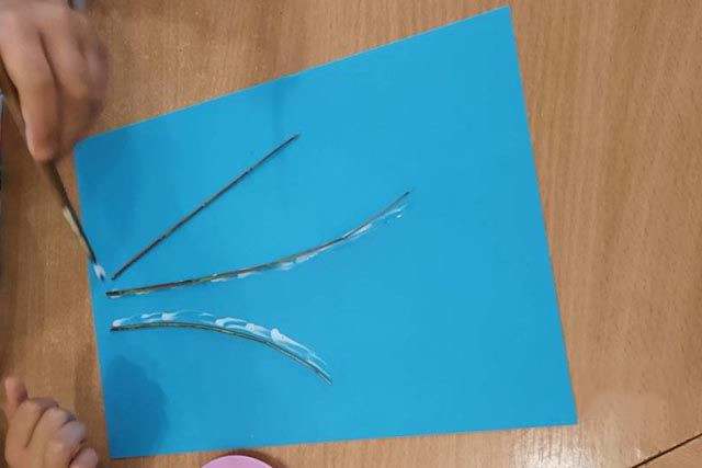 枫树种子粘贴画制作花束(步骤图解)