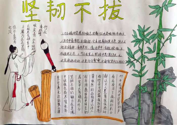 关于竹文化的手抄报