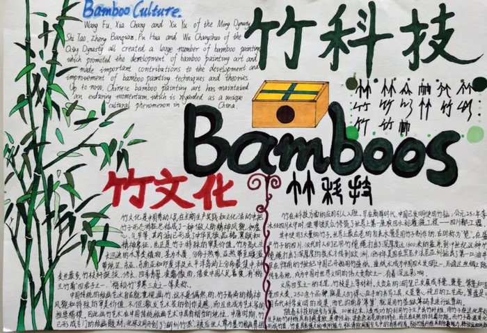 关于竹文化的手抄报