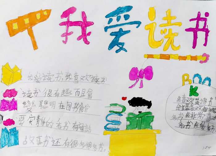 书香校园手抄报图片